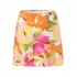 Summer new women's wear, retro printed, unique high-waisted mini skirt, sexy and fashionable A-line body-hugging skirt