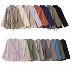 Fashion Set 2025 Spring New Collection: Multicolored European and American cross-border women's clothing, double-breasted and one-piece coat + straight-leg pants for women