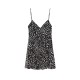 Amazon wholesale 2025 Spring New women's dress with European and American style printed silk mesh short dress Amazon wholesale 2025 Spring New women's dress with European and American style printed silk mesh short dress