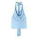 Summer 2025 new women's clothing for foreign trade wholesale, European and American style sexy halter-neck sleeveless silk satin texture top for women Summer 2025 new women's clothing for foreign trade wholesale, European and American style sexy halter-neck sleeveless silk satin texture top for women