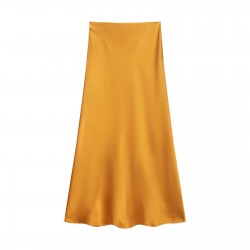 Amazon's Spring 2025 new cross-border women's clothing street fashion silk satin texture mystery skirt in 22 colors