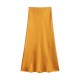 Amazon's Spring 2025 new cross-border women's clothing street fashion silk satin texture mystery skirt in 22 colors
