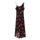 Cross-border wholesale 2025 Spring New women's Wear slimming Casual halter print versatile irregular dress for women Cross-border wholesale 2025 Spring New women's Wear slimming Casual halter print versatile irregular dress for women