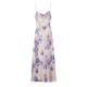 Summer new women's wear: High-waisted mid-length printed halter dress with European and American style for women Summer new women's wear: High-waisted mid-length printed halter dress with European and American style for women