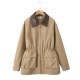 European and American cross-border wholesale 2025 spring workwear style patchwork collar large pocket long-sleeved loose women's windbreaker jacket European and American cross-border wholesale 2025 spring workwear style patchwork collar large pocket long-sleeved loose women's windbreaker jacket
