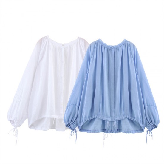 Cross-border Foreign Trade 2025 Spring New Women's Clothing, long, fashionable, loose, casual and versatile shirt top with European and American style Cross-border Foreign Trade 2025 Spring New Women's Clothing, long, fashionable, loose, casual and versatile shirt top with European and American style