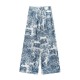 Amazon wholesale 2025 new women's printed animal shirt, printed casual pants and women's set Amazon wholesale 2025 new women's printed animal shirt, printed casual pants and women's set