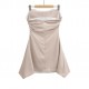 22092 Early Autumn new women's wear, European and American style French sexy slimming waist-cinching dress, elegant fishbone strapless dress