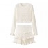 Amazon wholesale new cross-border European and American style knitted tops, pullover sweaters and skirts for spring and summer women's clothing