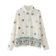 Fashion Set 2024 Summer New Collection: European and American cross-border women's clothing, flower-embroidered shirt + straight-leg pants set Fashion Set 2024 Summer New Collection: European and American cross-border women's clothing, flower-embroidered shirt + straight-leg pants set