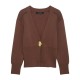 Cross-border wholesale 2025 Spring New women's clothing, European and American street fashion outerwear, knitted cardigan top Cross-border wholesale 2025 Spring New women's clothing, European and American street fashion outerwear, knitted cardigan top