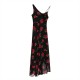 Cross-border wholesale 2025 Spring New women's Wear slimming Casual halter print versatile irregular dress for women Cross-border wholesale 2025 Spring New women's Wear slimming Casual halter print versatile irregular dress for women