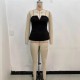 European and American fashion strapless off-the-shoulder slimming cross-border vest 2025 Spring sexy slimming off-the-shoulder top women's clothing European and American fashion strapless off-the-shoulder slimming cross-border vest 2025 Spring sexy slimming off-the-shoulder top women's clothing