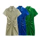 Cross-border European and American women's clothing 2025 bestseller, stylish, solid color sexy button velvet shirt dress Cross-border European and American women's clothing 2025 bestseller, stylish, solid color sexy button velvet shirt dress