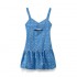 Cross-border Amazon European and American women's clothing 2024 Summer New mini halter dress with cutout embroidery