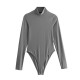 10,000 - Spring New Women's wear, European and American style stand-up collar street fashion knitted fitted long-sleeved one-piece top 10,000 - Spring New Women's wear, European and American style stand-up collar street fashion knitted fitted long-sleeved one-piece top