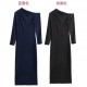 Amazon's new winter women's dress with a European and American style, featuring a slanted neck, long sleeves, high waist and mid-length asymmetrical design Amazon's new winter women's dress with a European and American style, featuring a slanted neck, long sleeves, high waist and mid-length asymmetrical design