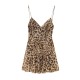 Amazon wholesale 2025 Spring New women's dress with European and American style printed silk mesh short dress Amazon wholesale 2025 Spring New women's dress with European and American style printed silk mesh short dress