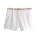 Amazon Foreign Trade's 2024 summer new women's cross-border European and American style shorts with belt accessories are casual, fashionable and versatile Amazon Foreign Trade's 2024 summer new women's cross-border European and American style shorts with belt accessories are casual, fashionable and versatile