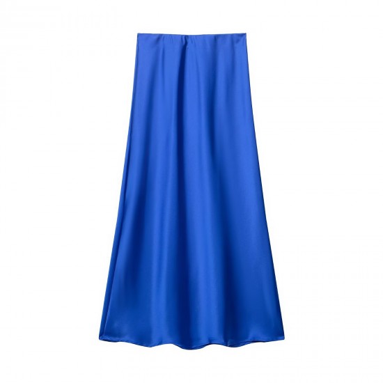 Amazon's Spring 2025 new cross-border women's clothing street fashion silk satin texture mystery skirt in 22 colors