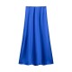 Amazon's Spring 2025 new cross-border women's clothing street fashion silk satin texture mystery skirt in 22 colors