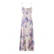 Summer new women's wear: High-waisted mid-length printed halter dress with European and American style for women Summer new women's wear: High-waisted mid-length printed halter dress with European and American style for women