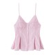 V-neck halter wholesale 2025 summer European and American sexy backless single-breasted wide pleated skirt, slim short women's vest V-neck halter wholesale 2025 summer European and American sexy backless single-breasted wide pleated skirt, slim short women's vest