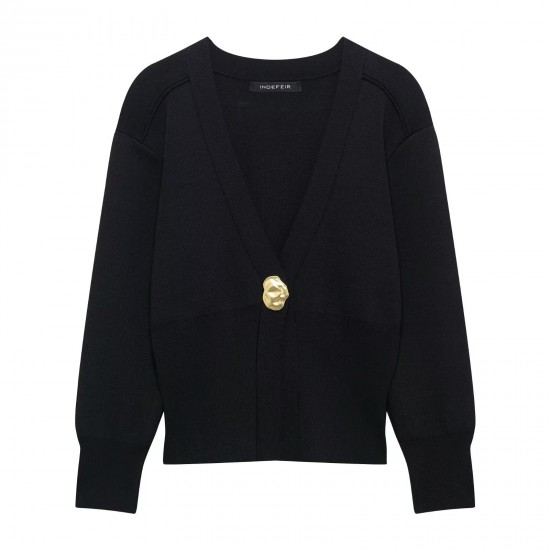Cross-border wholesale 2025 Spring New women's clothing, European and American street fashion outerwear, knitted cardigan top Cross-border wholesale 2025 Spring New women's clothing, European and American street fashion outerwear, knitted cardigan top