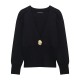 Cross-border wholesale 2025 Spring New women's clothing, European and American street fashion outerwear, knitted cardigan top Cross-border wholesale 2025 Spring New women's clothing, European and American street fashion outerwear, knitted cardigan top