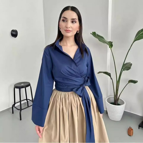 Amazon's new women's cross-border niche design long-sleeved shirt for autumn 2024 is a fashionable and versatile shirt Amazon's new women's cross-border niche design long-sleeved shirt for autumn 2024 is a fashionable and versatile shirt