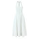 Cross-border foreign trade women's clothing 2025 summer European and American retro style waist-cinching, backless, neck-hanging mid-length dress for women Cross-border foreign trade women's clothing 2025 summer European and American retro style waist-cinching, backless, neck-hanging mid-length dress for women