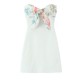 Cross-border wholesale 2025 Summer women's clothing: European and American printed bow color contrast off-the-shoulder slim strapless mini skirt Cross-border wholesale 2025 Summer women's clothing: European and American printed bow color contrast off-the-shoulder slim strapless mini skirt