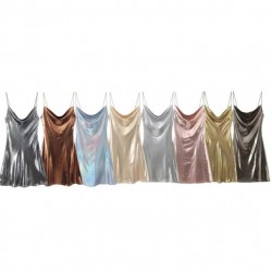 New summer women's fashion, European and American style, high-waisted, glossy halter dress, women's banquet dress