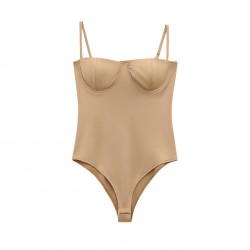 Chest-padded backrest one-piece jumpsuit for women, a sexy and trendy European and American style with a backless silhouette and a halter top for summer 2025