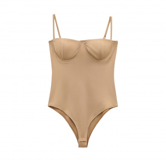 Chest-padded backrest one-piece jumpsuit for women, a sexy and trendy European and American style with a backless silhouette and a halter top for summer 2025 Chest-padded backrest one-piece jumpsuit for women, a sexy and trendy European and American style with a backless silhouette and a halter top for summer 2025