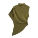 Z Wholesale new European and American style women's clothing, pleated fashion, multi-color asymmetrical design sense, elegant T-shirt and top Z Wholesale new European and American style women's clothing, pleated fashion, multi-color asymmetrical design sense, elegant T-shirt and top