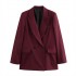 Wholesale of new autumn women's fashion, European and American style casual loose short lapel double-breasted suit jackets for foreign trade