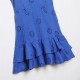 2850 Summer New women's dress with European and American style halter embroidery, layered ruffled trim and halter dress short skirt 2850 Summer New women's dress with European and American style halter embroidery, layered ruffled trim and halter dress short skirt