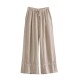 Long pants set with knot decoration, early autumn 3127 halter-neck new women's backless top, wide legs crossed, European and American casual style Long pants set with knot decoration, early autumn 3127 halter-neck new women's backless top, wide legs crossed, European and American casual style