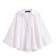 Aliexpress Cross-border Wholesale 2025 Spring New Women's versatile striped V-collar single-breasted wide-sleeved shirt