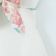 Cross-border wholesale 2025 Summer women's clothing: European and American printed bow color contrast off-the-shoulder slim strapless mini skirt Cross-border wholesale 2025 Summer women's clothing: European and American printed bow color contrast off-the-shoulder slim strapless mini skirt