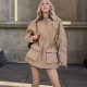 European and American cross-border wholesale 2025 spring workwear style patchwork collar large pocket long-sleeved loose women's windbreaker jacket European and American cross-border wholesale 2025 spring workwear style patchwork collar large pocket long-sleeved loose women's windbreaker jacket