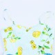 Cross-border foreign trade wholesale 2025 Summer New women's fashion, European and American style, sweet and fresh lemon print dress