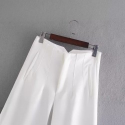 Foreign trade 2024 Cross-border Spring/Summer European and American style workplace high-waisted Harun fashionable women's casual and comfortable commuting suit trousers