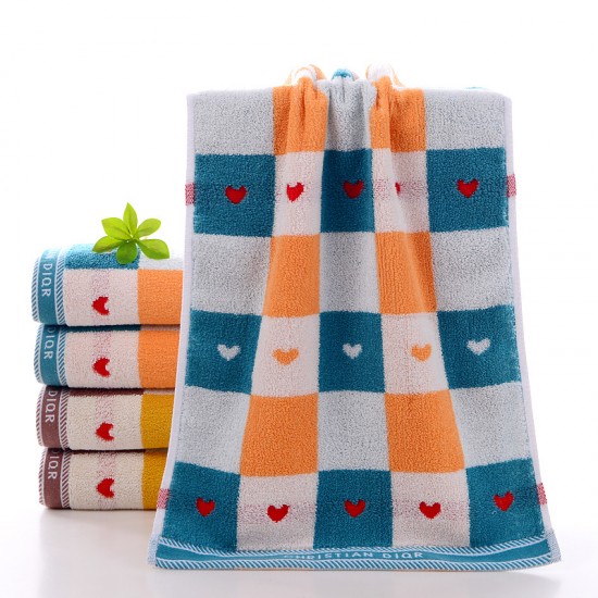 130g pure cotton towel with thickened color strips, pre-treated to prevent shedding, supermarket gift, street stall, household bath towel