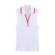 Cross-border foreign trade wholesale 2025 Summer new women's clothing Amazon lapel striped ribbed top Cross-border foreign trade wholesale 2025 Summer new women's clothing Amazon lapel striped ribbed top