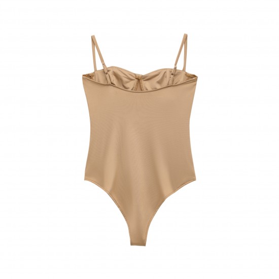 Chest-padded backrest one-piece jumpsuit for women, a sexy and trendy European and American style with a backless silhouette and a halter top for summer 2025 Chest-padded backrest one-piece jumpsuit for women, a sexy and trendy European and American style with a backless silhouette and a halter top for summer 2025