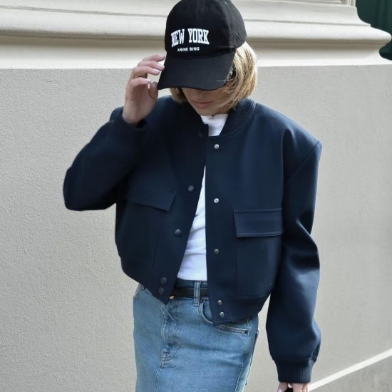Spring 9621 New European and American style women's French short, large pocket pilot jacket for women Spring 9621 New European and American style women's French short, large pocket pilot jacket for women